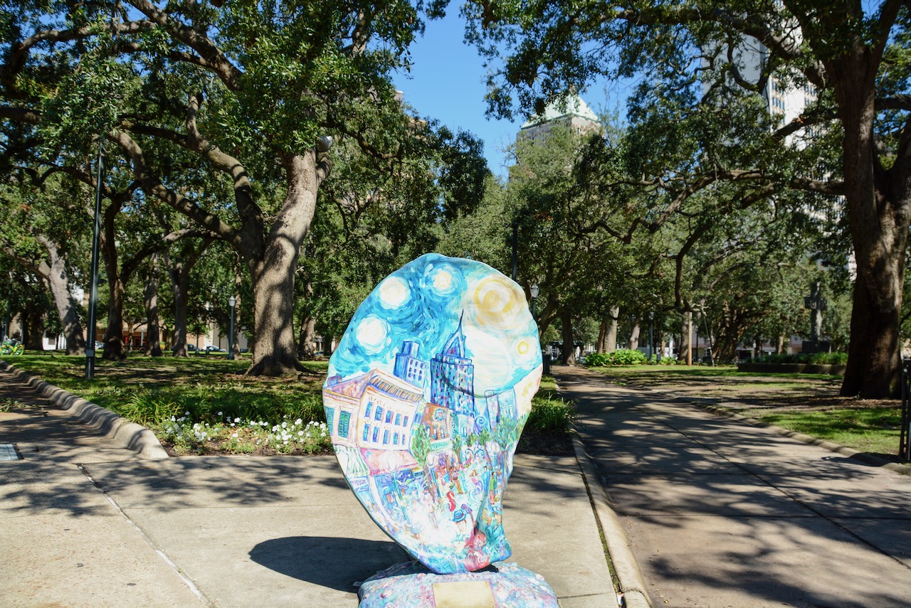 Das Leben ist eine Auster: Skulptur in Mobile 