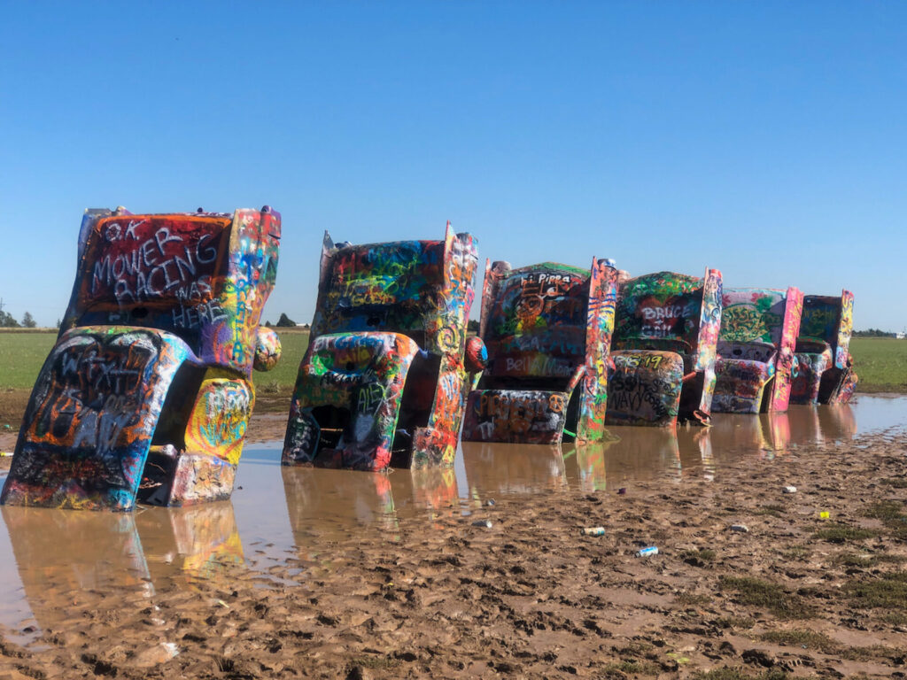 sechs-autowracks-cadillac-ranch-americana_foto-ralf-johnen Autowracks auf der Cadillac Ranch bei Amarillo