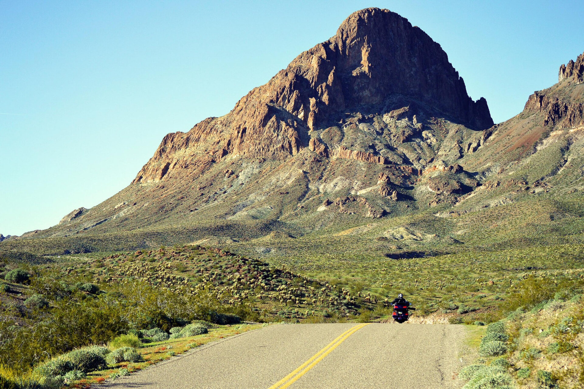 Sitgreaves Pass auf der Originaltrasse der Route 66 in Arizona