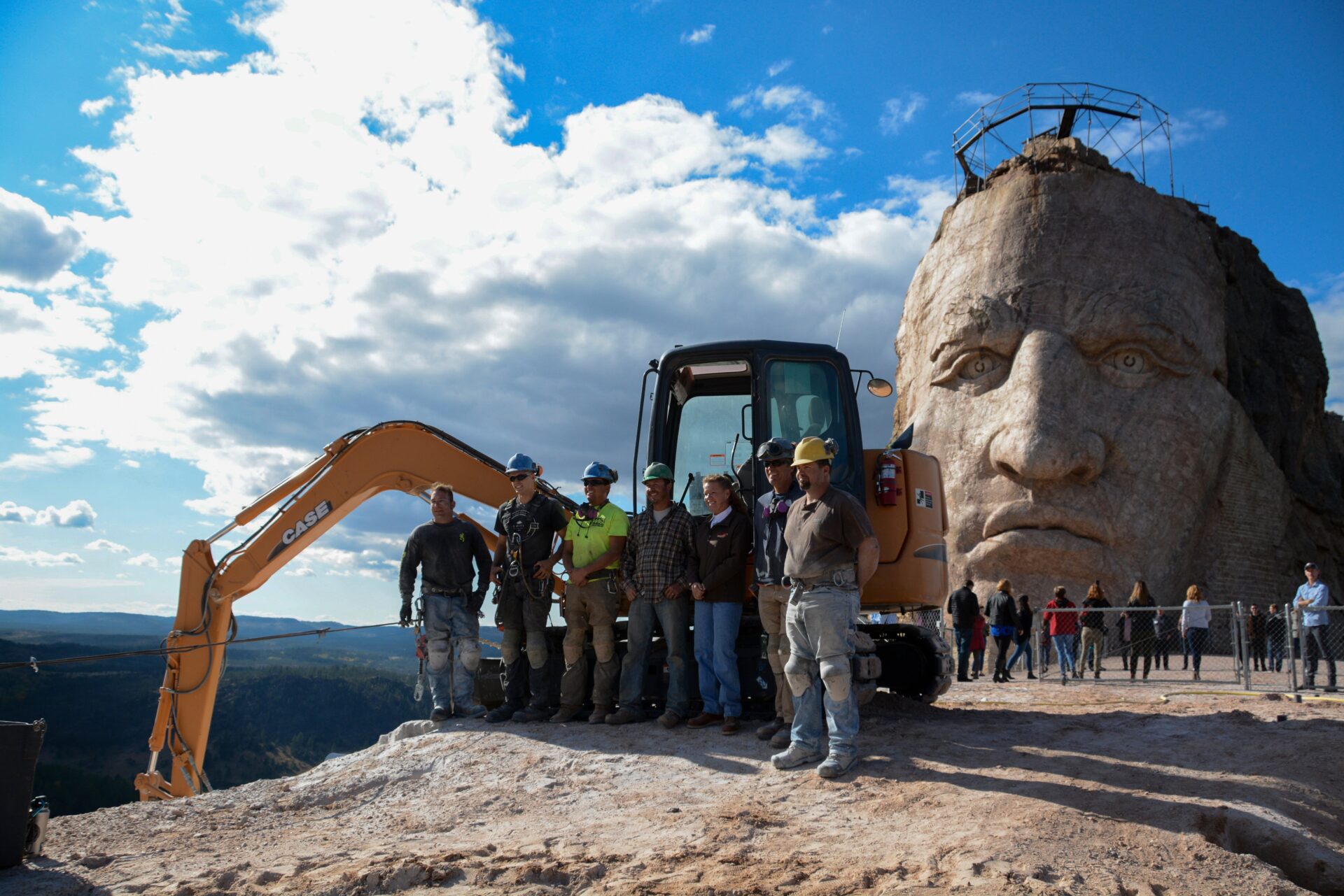 Crazy-Horse-Memorial in South Dakota als Antwort der American Indians auf Mount Rushmore 