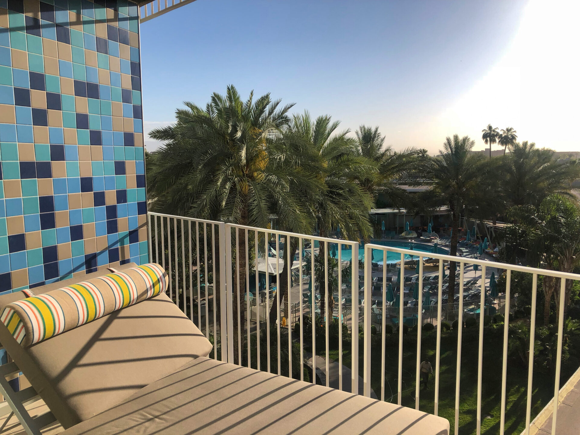 Balkon eines Zimmers im Hotel Valley Ho in Scottsdale