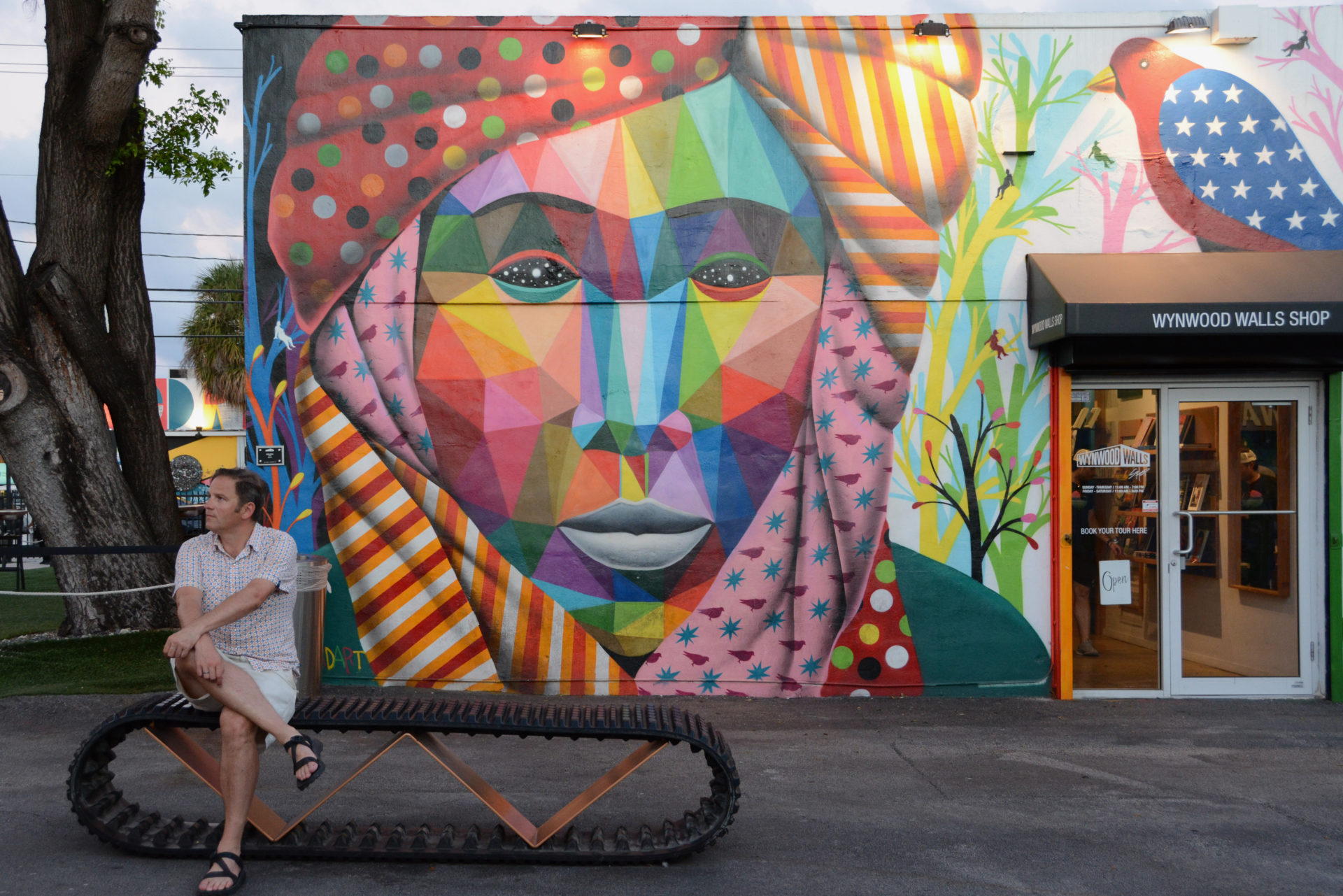 Autor Ralf Johnen in Miamis hipstem Stadtteil Wynwood 