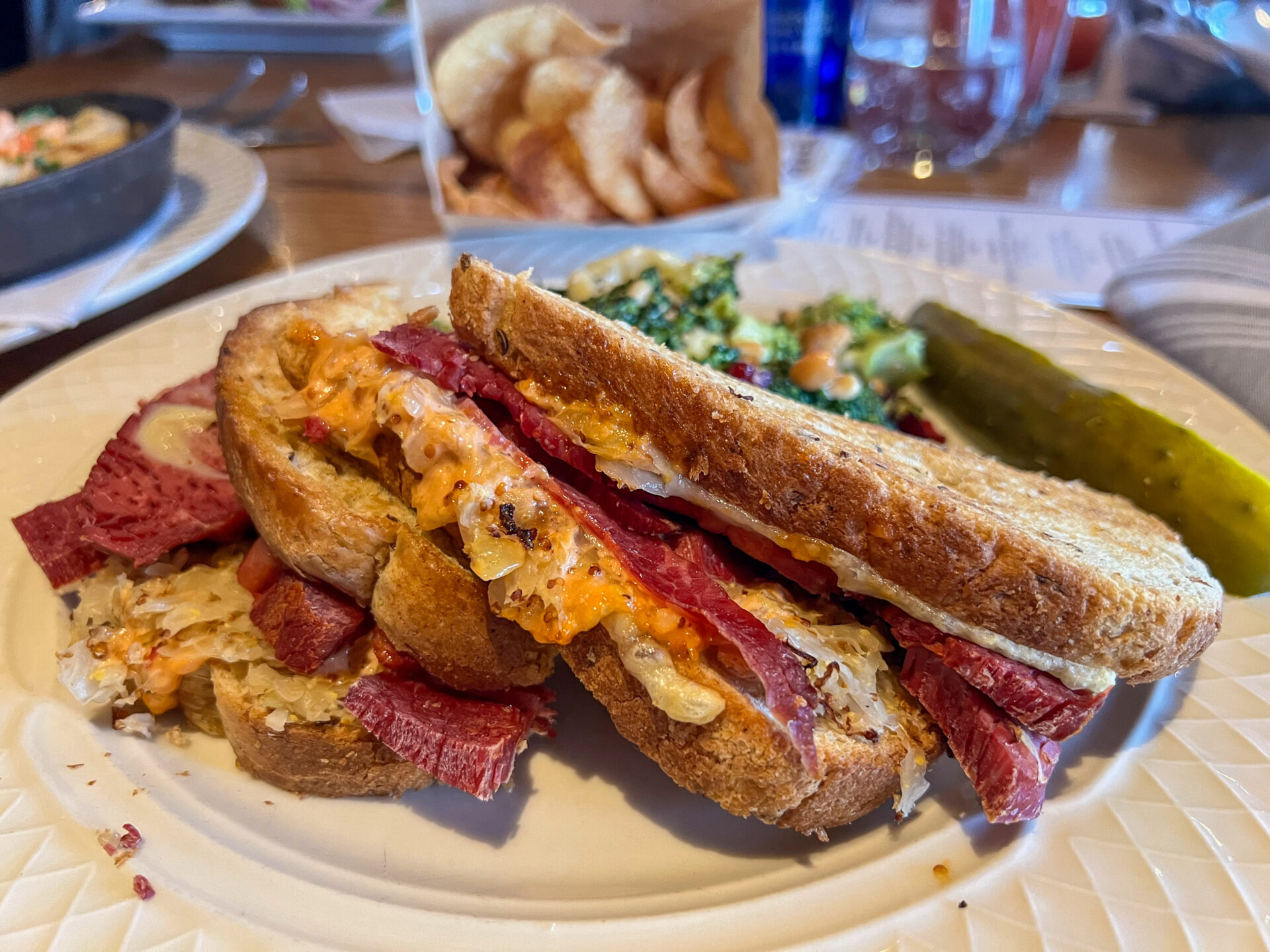 Snack nach der Besteigung des Mount Washington in New Hampshire 