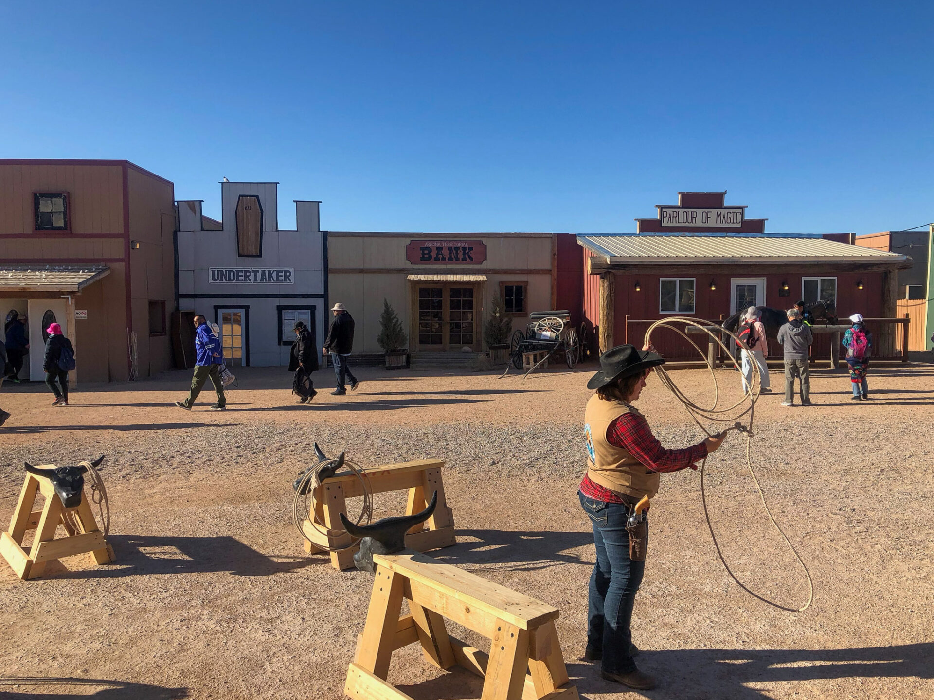 Cowboy-Dorf beim Grand Canyon West der Hualapai 