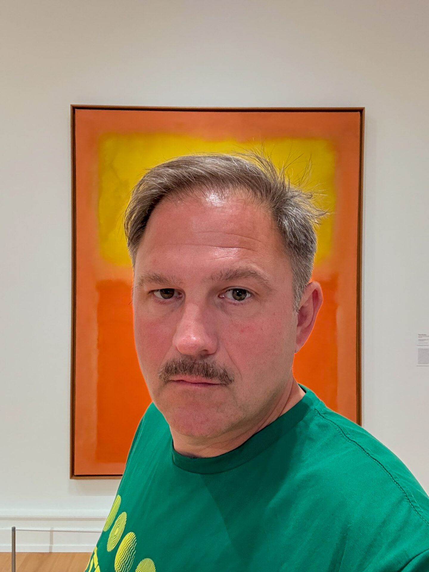Ralf Johnen vor einem Bild von Mark Rothko in der Albright Know Gallery in Buffalo 