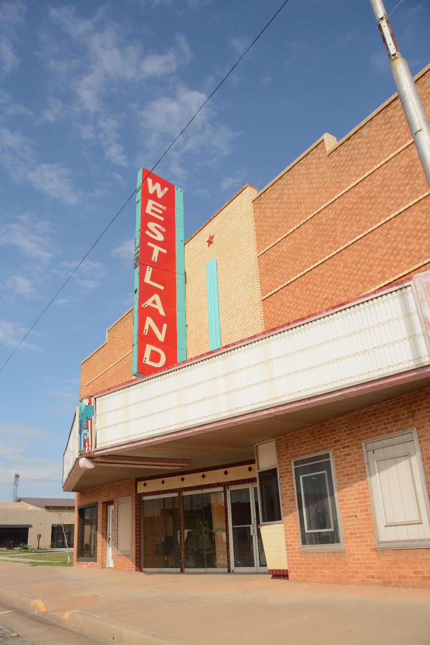 Kino ohne Programm an der Route 66 in Erick, Oklahoma