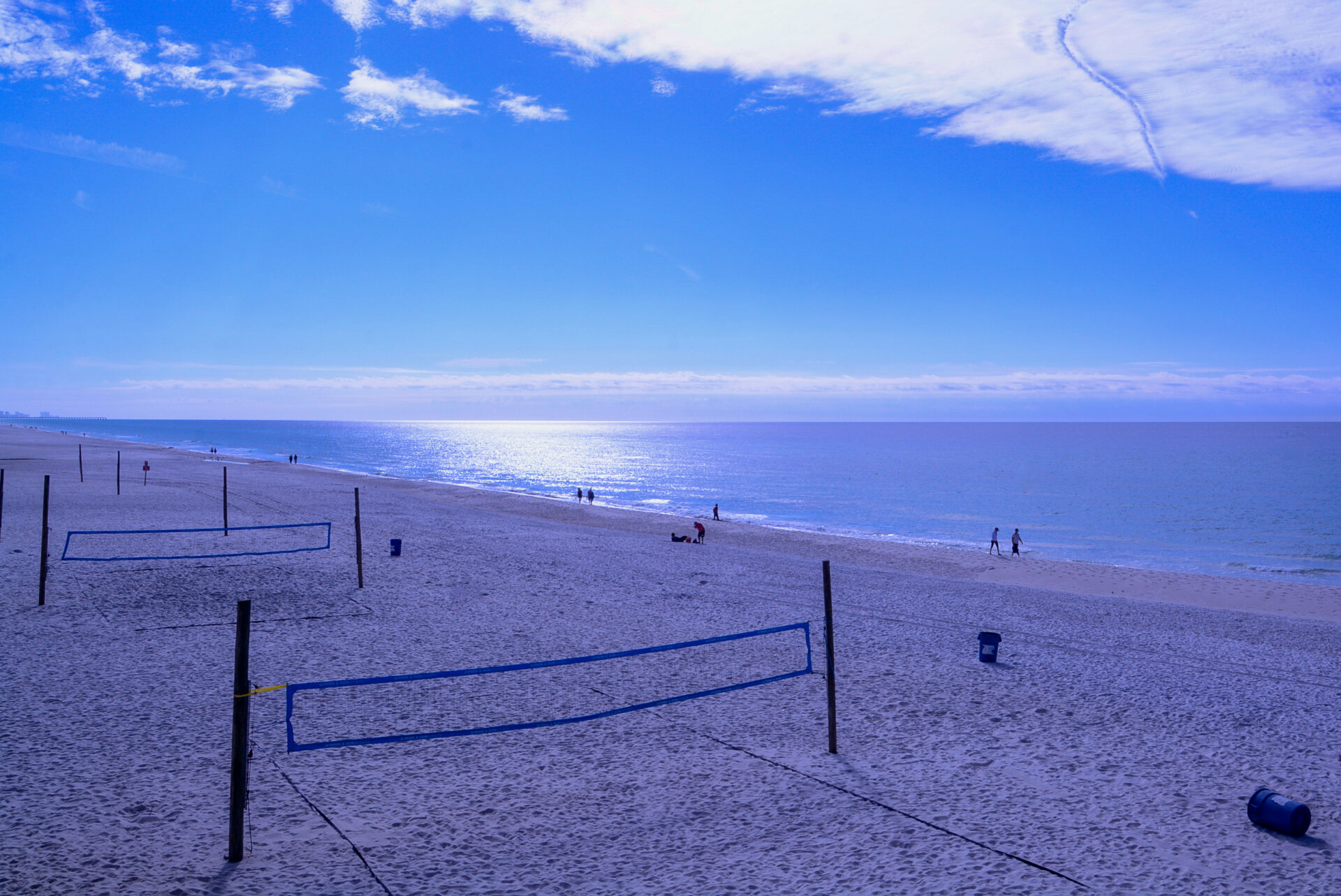 Blick auf die Küste von Panama City in Floridas Panhandle