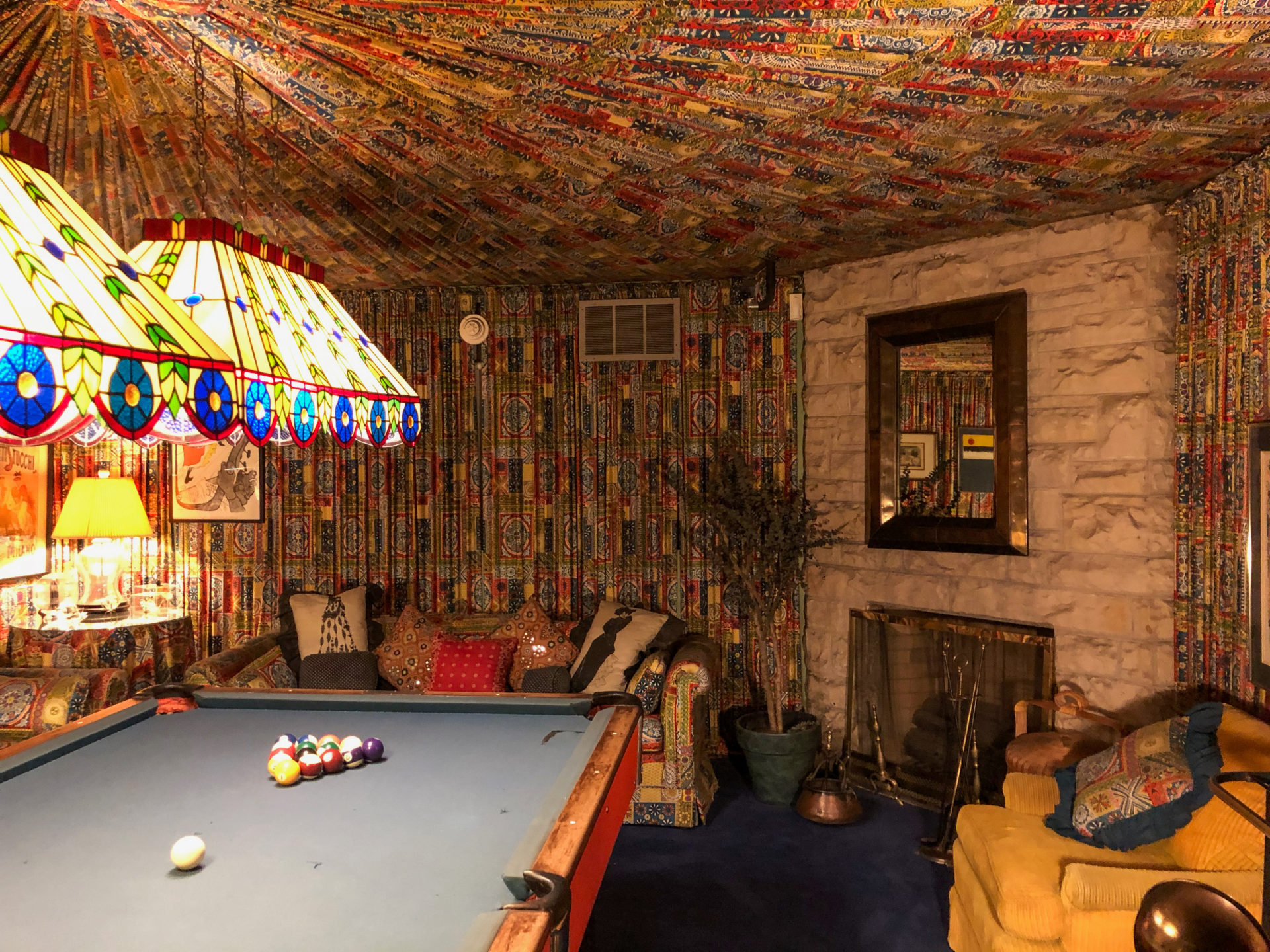 Blick ins Billard-Zimmer beim Besuch von Graceland
