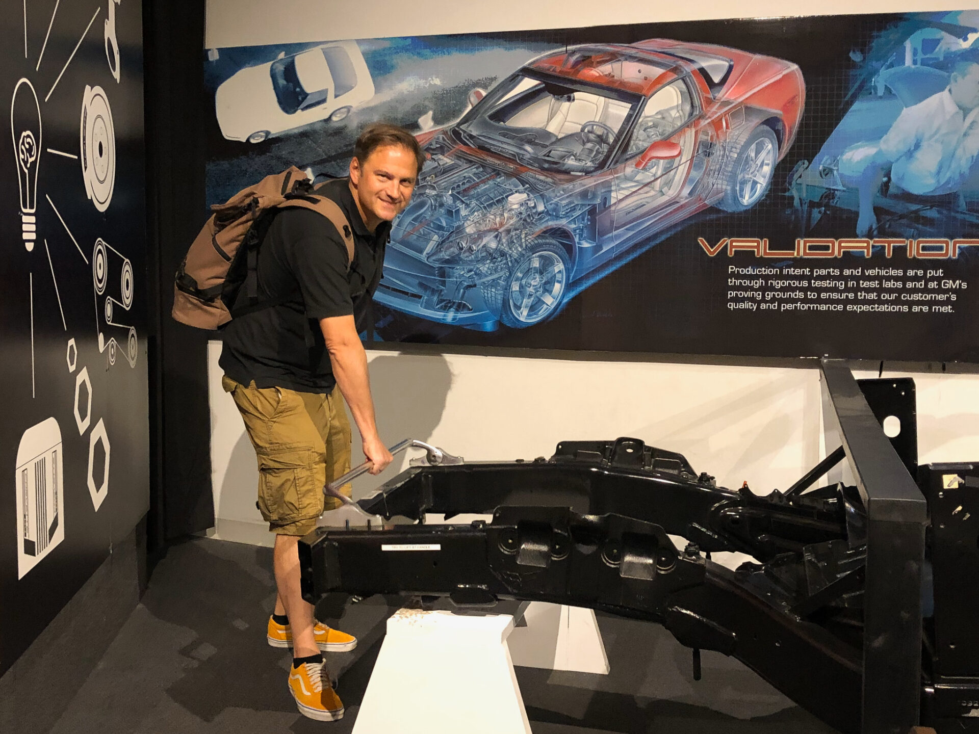 Autor Ralf im National Corvette Museum in Bowling Green, Kentucky